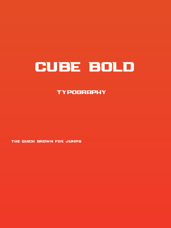 Cube Bold Poster