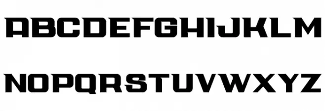 Cube Bold Schriftart Groß