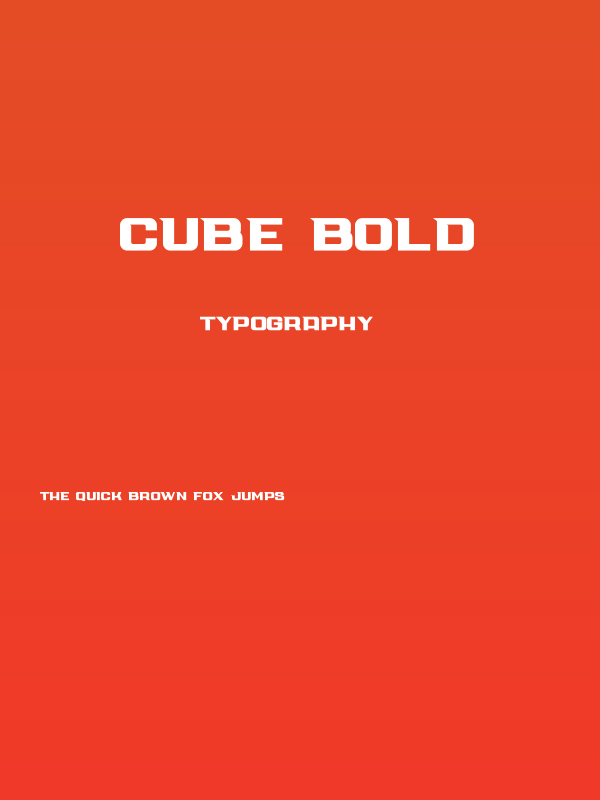 Cube Bold Poster