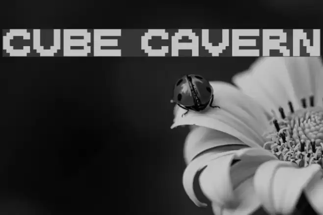Cube Cavern Font examples