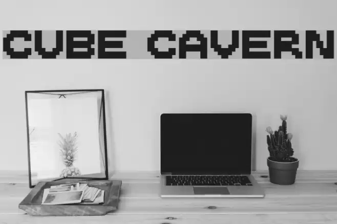 Cube Cavern Font examples