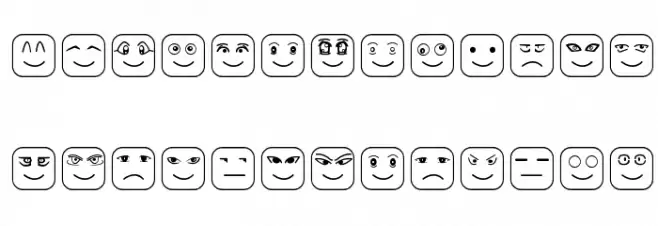 Cube Face ST خط أحرف كبيرة