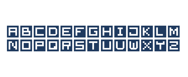 Cube Font  Regular Lowercase