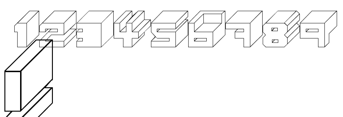 Cube Font OTHER CHARS