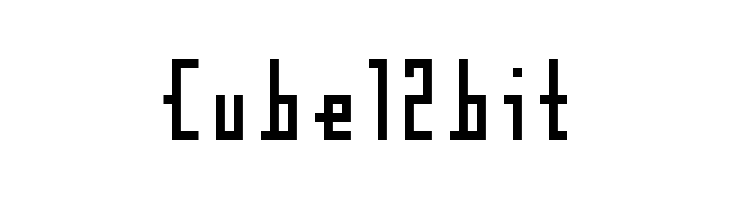 Cube12bit  नि: शुल्क फ़ॉन्ट्स डाउनलोड