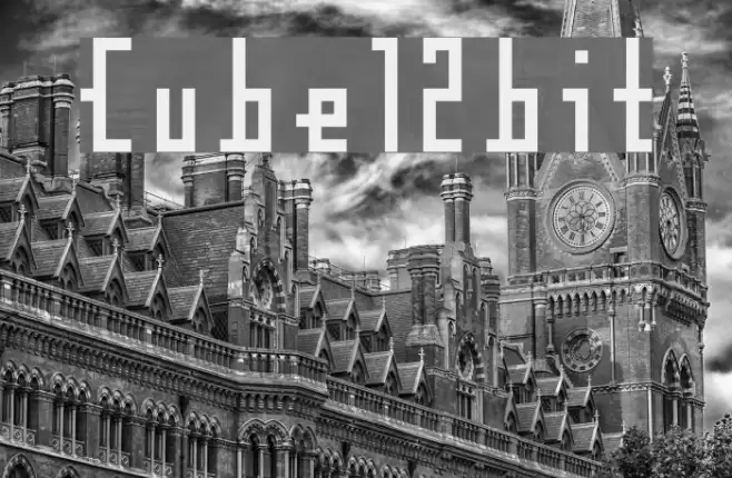 Cube12bit Font examples