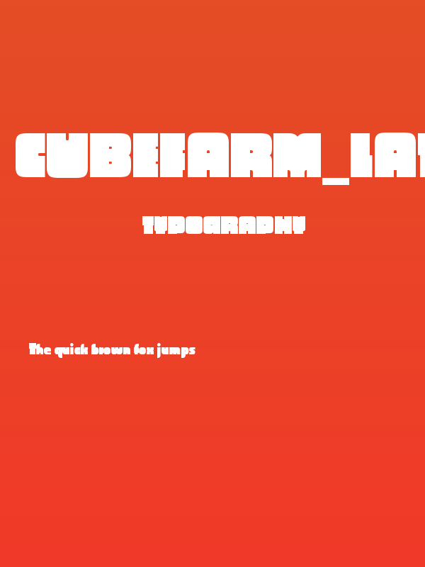 CubeFarm_Latin Regular Poster