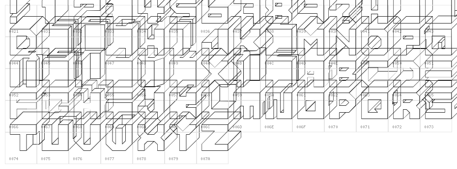 Cube Character Map