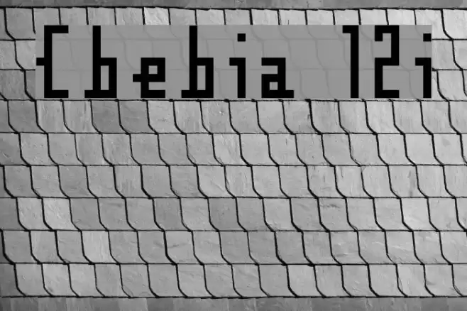 Cubebitmap 12point Schriftart examples