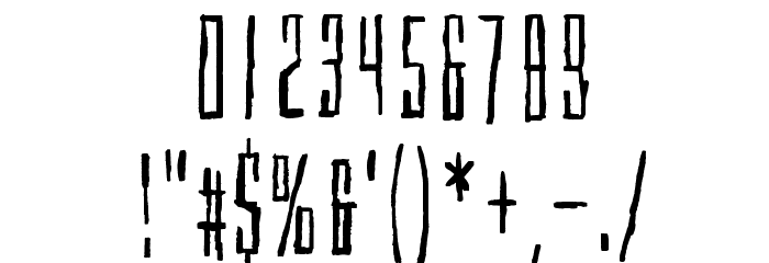 Cubebroken Font OTHER CHARS