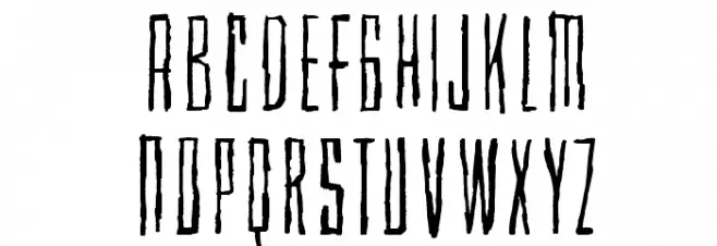 Cubebroken Font Litere mari