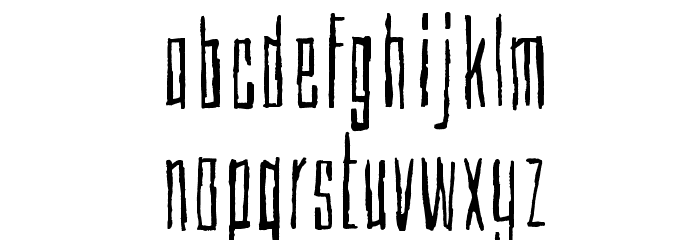 Cubebroken Font LOWERCASE