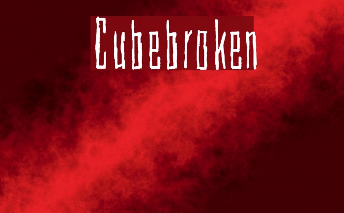 Cubebroken Font examples