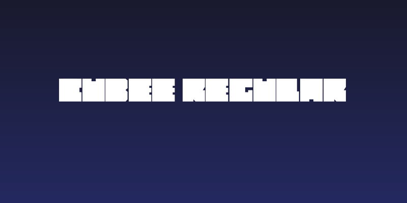Cubee Regular Social Header