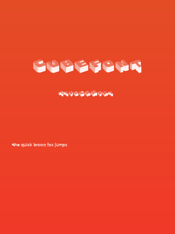 Cubefont Poster