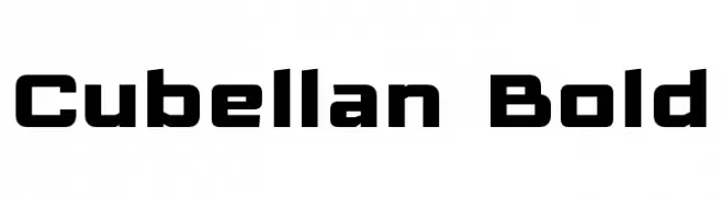Cubellan Bold  Fuentes Gratis Descargar
