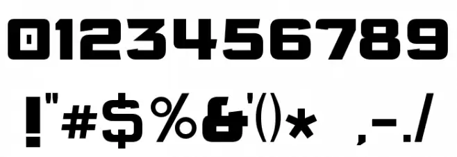 Cubellan Bold Font OTHER CHARS