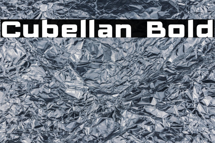 Cubellan Bold Example 1
