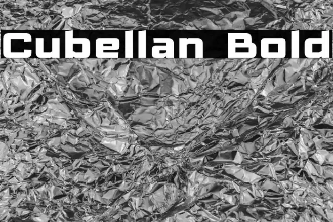 Cubellan Bold Font examples