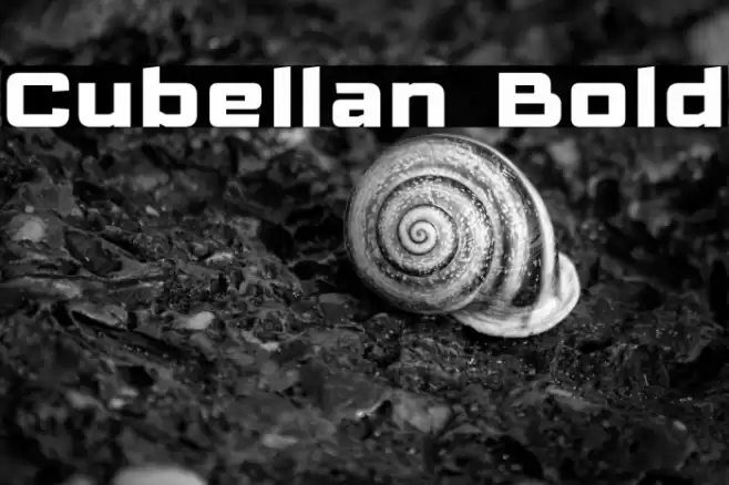 Cubellan Bold Font examples