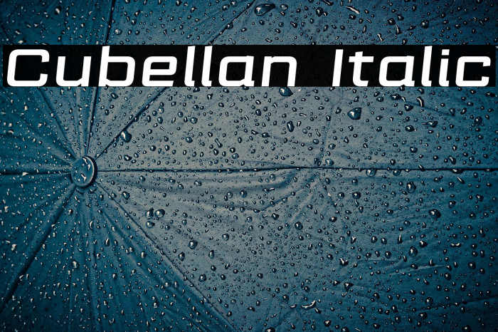 Cubellan Italic Example 2