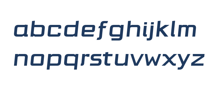 Cubellan Italic Lowercase
