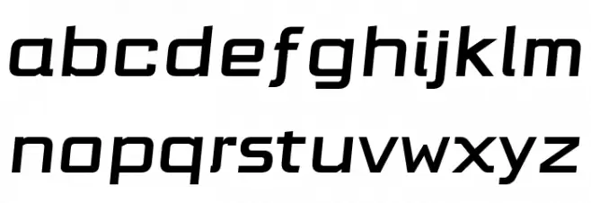 Cubellan Italic फ़ॉन्ट लोअरकेस