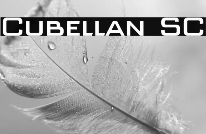 Cubellan SC Font examples