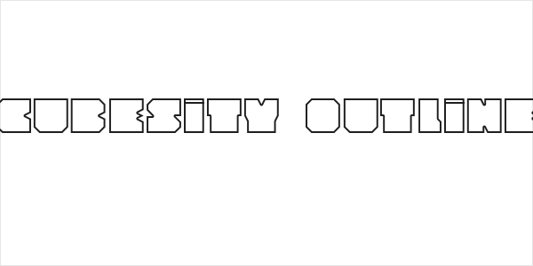 Cubesity outline Logo