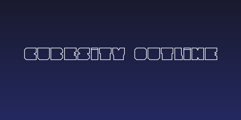 Cubesity outline Social Header