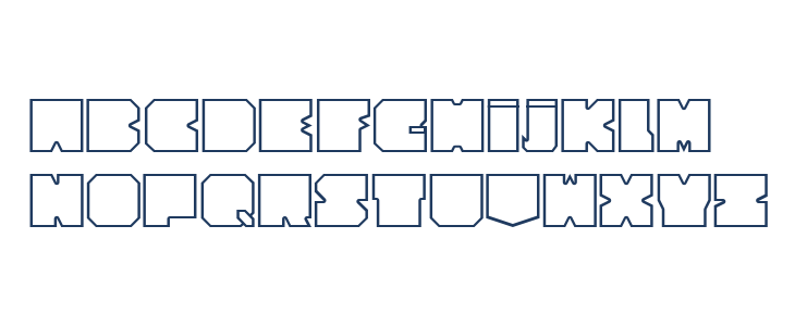 Cubesity outline Lowercase