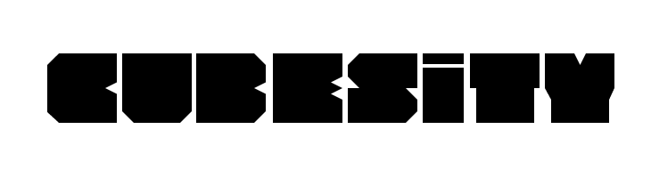 Cubesity Font