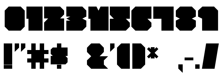 Cubesity Font OTHER CHARS