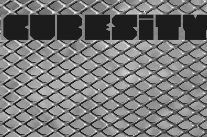 Cubesity Font examples