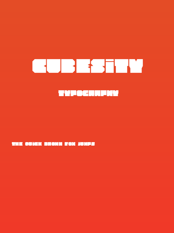 Cubesity Poster