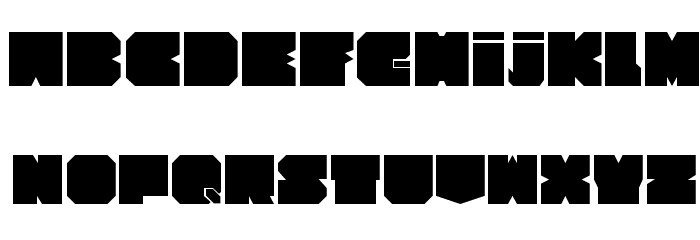 Cubesity Font LOWERCASE
