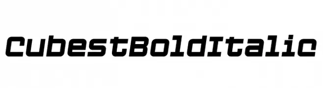 Cubest Bold Italic  नि: शुल्क फ़ॉन्ट्स डाउनलोड