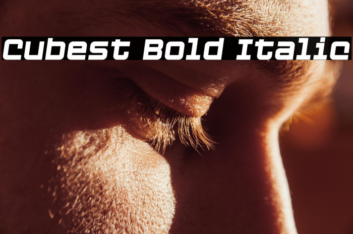 Cubest Bold Italic Example 3