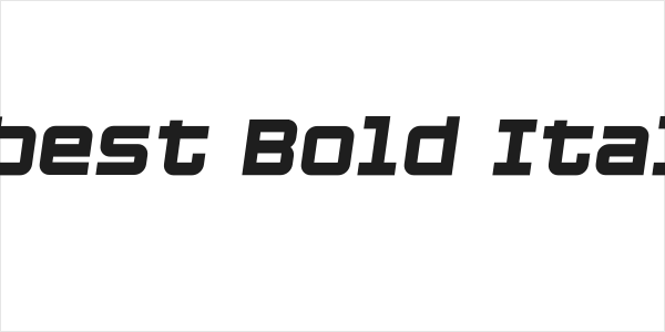 Cubest Bold Italic Logo