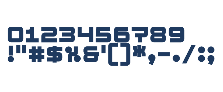 Cubest Bold Other Characters