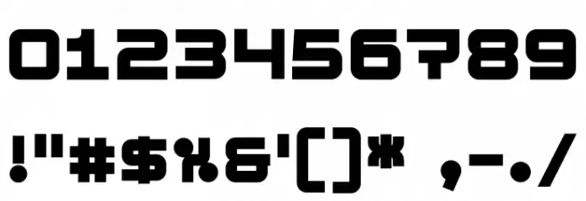 Cubest Bold Font OTHER CHARS