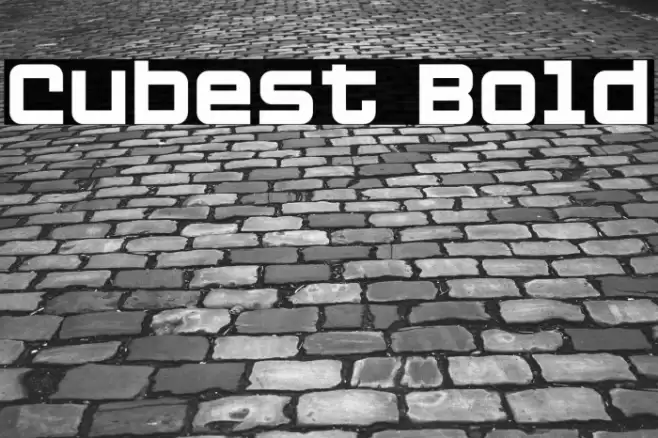 Cubest Bold Font examples
