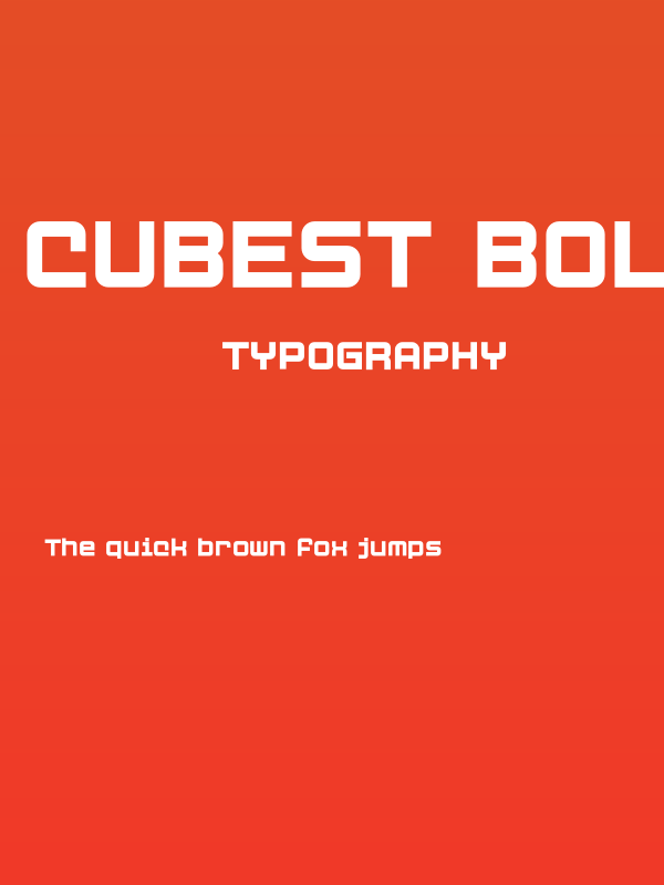 Cubest Bold Poster
