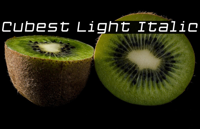 Cubest Light Italic Example 1