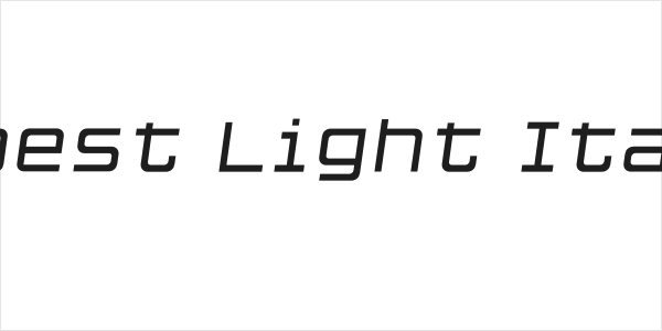 Cubest Light Italic Logo