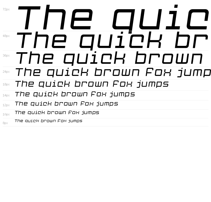 Cubest Light Italic Waterfall