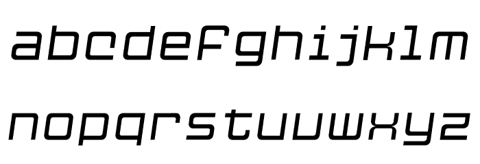 Cubest Light Italic Font LOWERCASE