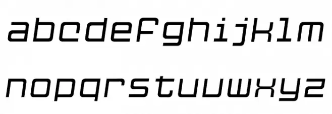Cubest Light Italic Schriftart Kleinbuchstaben