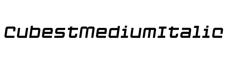 Cubest Medium Italic  Fuentes Gratis Descargar