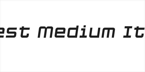 Cubest Medium Italic Logo